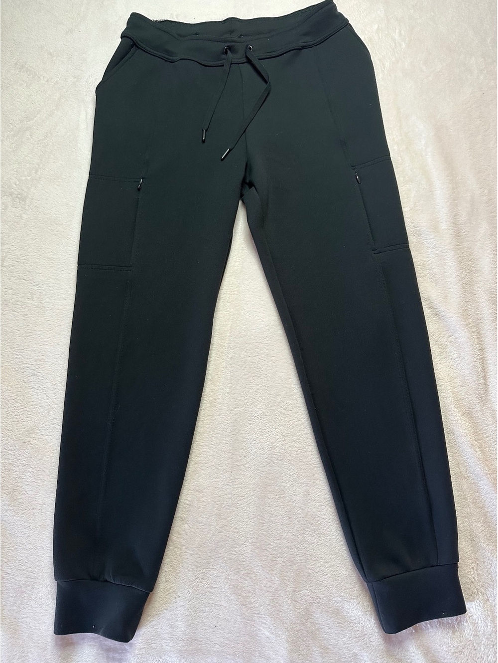 32 Degrees Tech Cargo Jogger Pants with Zipper Pockets – Black
